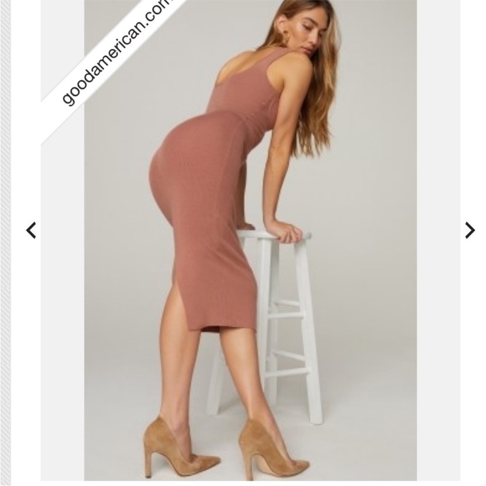 NWT Good American pink pencil skirt